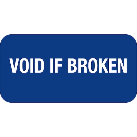Lustre-Cal VOID Label VOID IF BROKEN Dark Blue 1.50in x 0.75in, 100PK 253774Vo0BdVoid